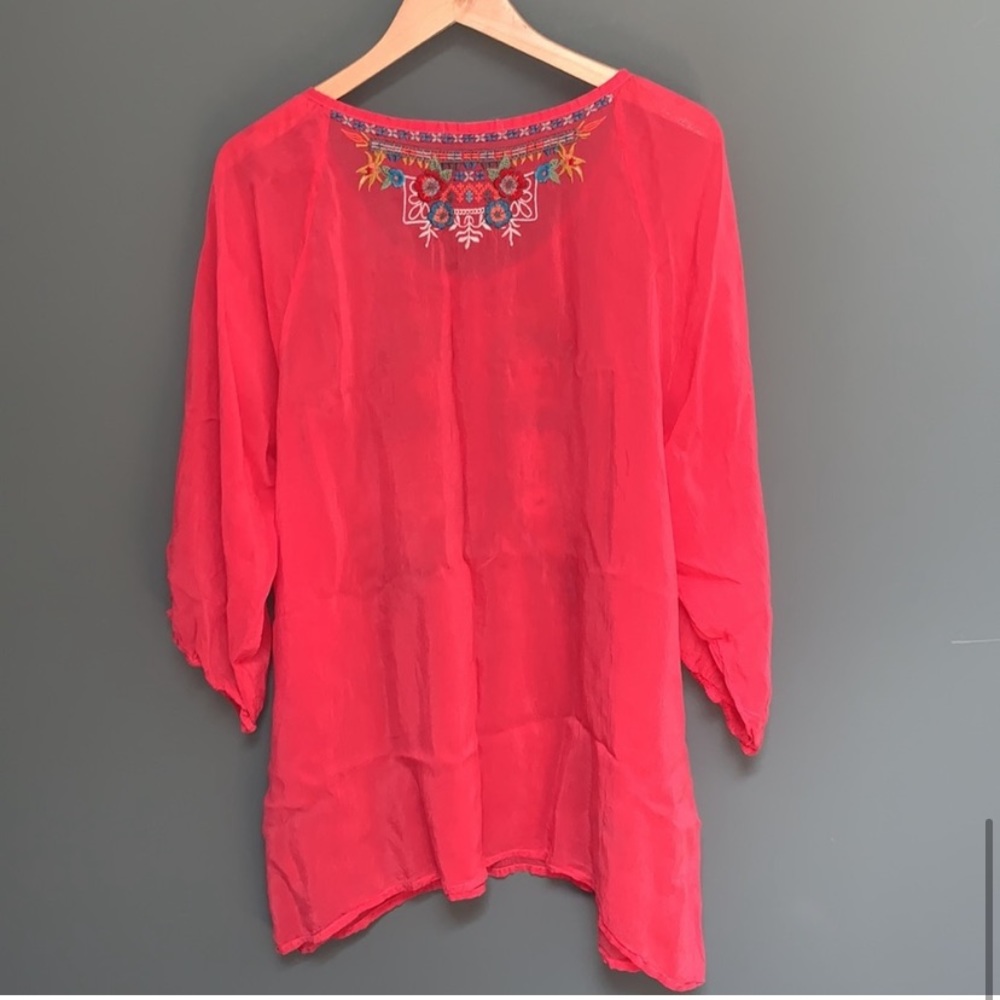 Johnny Was Floral Embroidered Cupra Tunic XSmall - Picture 7 of 8